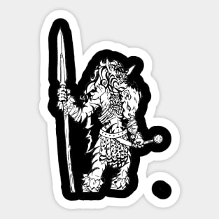 Zebra Women Sticker